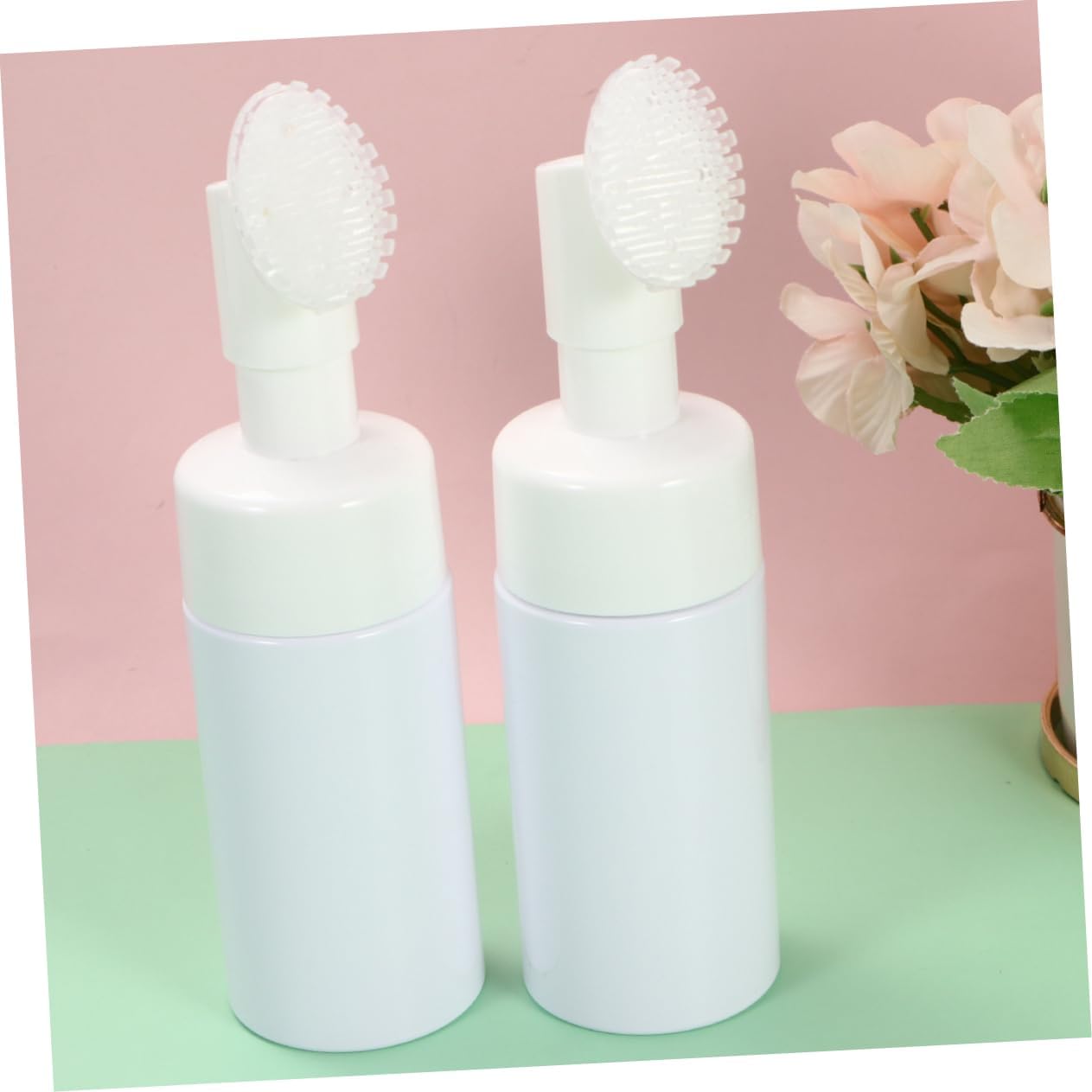 2Pcs Portable Cosmetics Bubble Bottle, 100ml PET for Travel and Home Use image 3