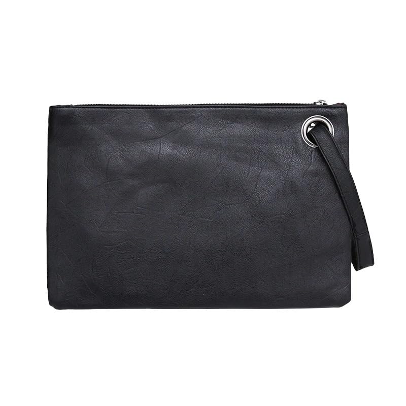 Sacola grande e elegante – Bolsa de mão leve minimalista para viagens, viagens e uso diário, Preto