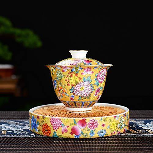 Kaffeetassen, Dekorationen, Teetasse, emailliertes Teeservice-Set, Teetasse, Keramik-Meistertasse, Kung-Fu-Teetasse, Geschenkset, gegrillte Blume, handgefertigte kleine Teeschale, handgefertigte Teese