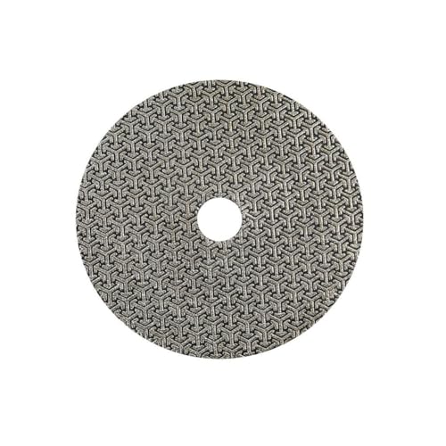 MiJunHD Electroplated Diamond Sanding Paper Sheet Pad,60Grit 4inch 100mm Grinding Sandpaper Pad Hook and Loop Backing for Metal Glass Porcelain Ceramic Hand Polishing & Trimming (1 Piece)