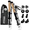 ALPIN LOACKER Collapsible Trekking Poles for Hiking I Carbon Hiking Poles Ultra Lightweight I Adjustable Trekking Poles for Women and Men with Cork Grip, 45-53 inches