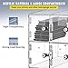 VEVOR Cell Phone Storage Locker, 20 Slots Acrylic Material with Door Locks and Keys, Wall-Mounted Cabinet Pocket Office Classroom Gym Box, Clear