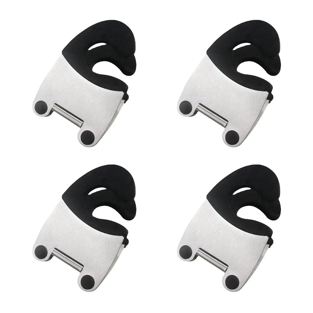 CTRLZS Stainless Steel Pot and Spoon Rack, Anti-Scalding Pot Clamp Spoon Rack, Kitchenware Bowl Clamp, Cooking Utensil Black