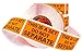 Eucatus Super Adhesive This Is A Set Do Not Separate Stickers 2 Pack. Bulk (1000 Total) Perforated 1 x 2 Self-Adhesive, Sold As Set Labels. FBA-Approved Shipping Supply. Eye-Catching Orange Color (2)