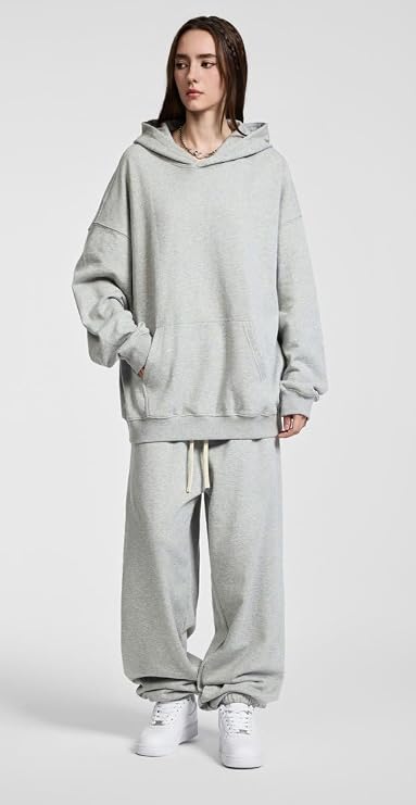 Mens Oversized Hoodies Unisex Cotton Baggy Hoodie Streetwear Hooded Sweatshirt for Teens