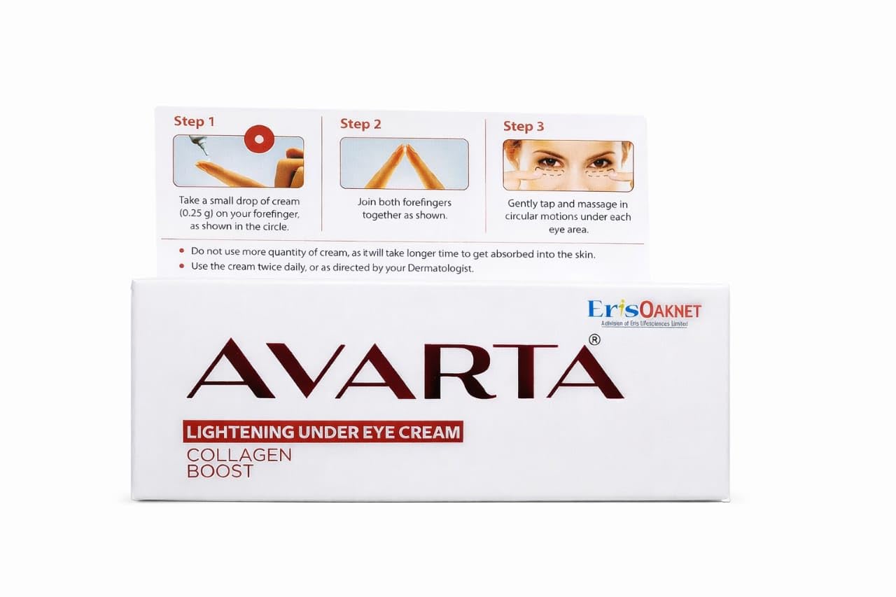 Riva Trends Avarta Under Eye Cream – Lightening & Refreshing Eye Care for Dark Circles | 10 g