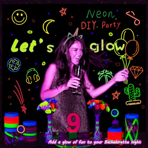 Fondo para Fiesta Luminoso DIY 7.8x6.8 pies miniatura 3