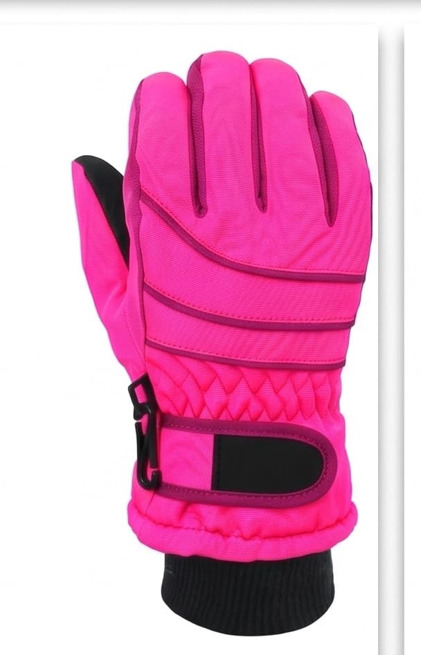 Image of FabSeasons Unisex Warm Winter Gloves, Waterproof, Windproof for Hiking, Driving, Running & Outdoors, Fits for 3-5 Years Old Boys and Girls