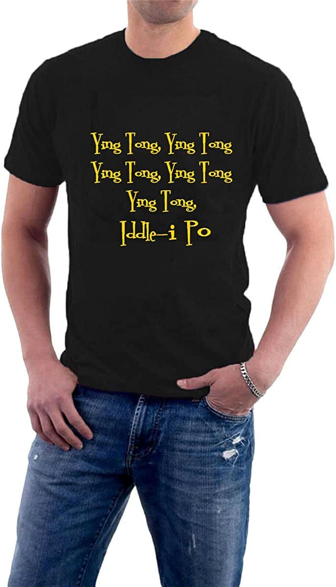 CHENLIAA Goons T-Shirt Ying Tong Iddle-i Po Spike Milligan Peter Sellers Radio Sillytees Black (Medium)