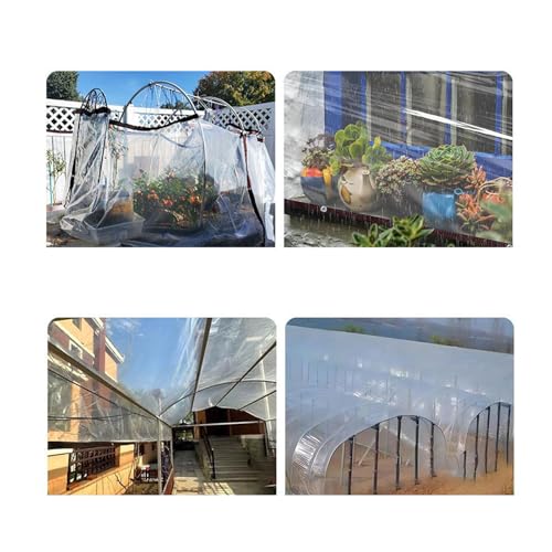 Impermeable transparente contra el frío de invierno en plantas y gallineros 8
