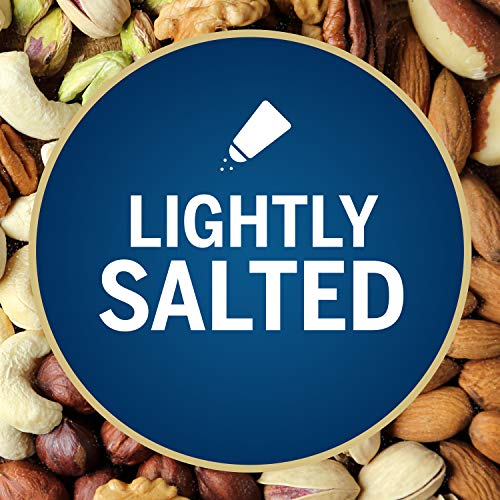 Planters Deluxe Lightly Salted Mixed Nuts, 15.25 Oz. Resealable Container - Reduced Sodium Mixed Nuts With Cashews, Almonds, Hazelnuts, Pistachios & Pecans - Vegan Snacks, Kosher (Pack Of 2) #TOP4