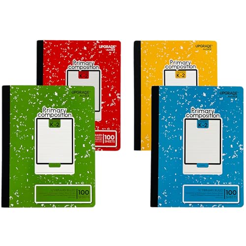 UPGRADE NOTES Caderno de composição primária, página inteira, pautado primário de 1/5.1 cm, linhas p