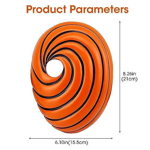 Image of Fancyku Tobi Obito Mask Resin Mask Costume Mask Cosplay Props Halloween Party Gift for Kids Ninja Anime Uchiha Cosplay