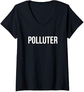 Womens Polluter V-Neck T-Shirt