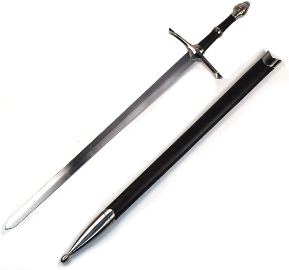 Snake Eye Tactical Irish Ring Hilt Celtic Medieval Crusader Sword with Scabbard