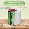 Gaias Premium and Soft Fruit TP Organic Bamboo Toilet Paper | 12 Mega Rolls, 3 Ply, 370 Sheets | FSC Certified, PFAS & BPA Free, Eco-Friendly, Sustainable Tissue - Plastic Free, Septic Safe, Vegan