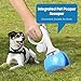 Gegong Pet Pooper Scooper for Dogs and Cats with Trash Bags Holder, Non-Breakable High Strength Material Poop Scooper for Easy Grass and Gravel Pick Up(Including a roll of Trash Bag) (Blue)