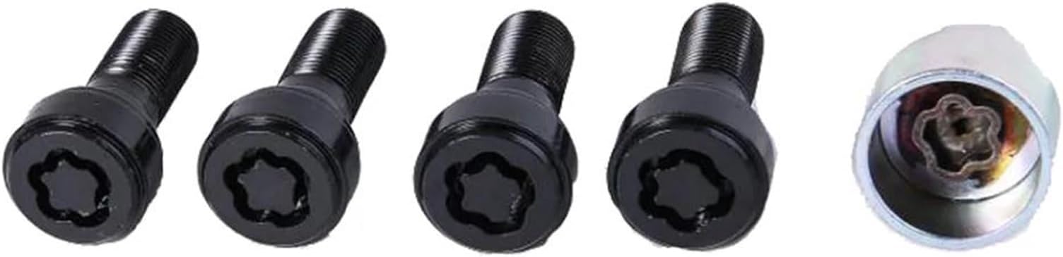 Tsolay Steel Wheel Bolts Compatible With BMW For X3 X5 X6 5 7 Series F20 F30 F10 G30 M14x1.25 4 Pcs Wheel Bolt Locks 36136792851 Car Wheel Bolts Nuts Studs