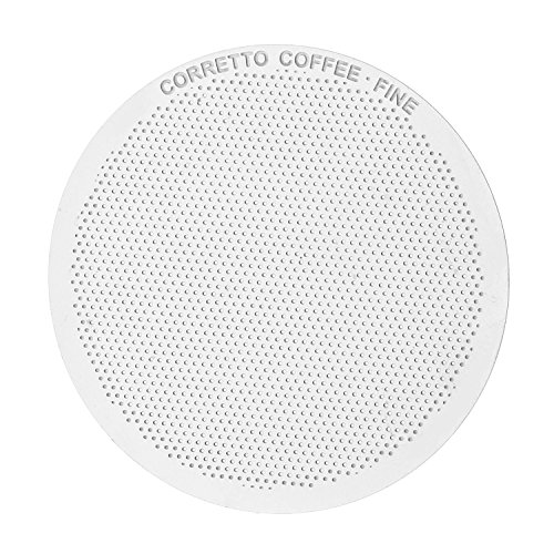 Image of Corretto 1 Fine Reusable Metal Filter for use in AeroPress Coffee Maker | Upgrade from Paper Filters | Aero press Compatible Accessories