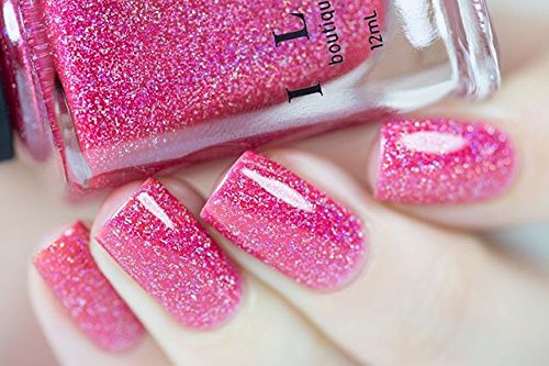 Image of ILNP Jello Shot - Paradise Pink Holographic Sheer Jelly Nail Polish