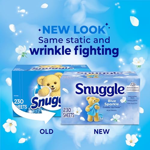 Snuggle Fabric Softener Dryer Sheets, Blue Sparkle, 230 Count - Image 3