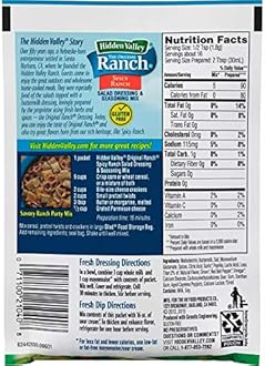 Hidden Valley Spicy Ranch Salad Dressing & Seasoning Mix (Pack of 4) 1 oz Packets by Hidden Valley