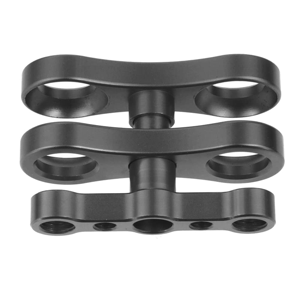 Abrazadera de Clip de Mariposa para TríPode, Brazo de RóTula de 1 Pulgada, Montaje 1/4 3/8 para CáMaras, Luces de Buceo SubacuáTicas, Antorcha