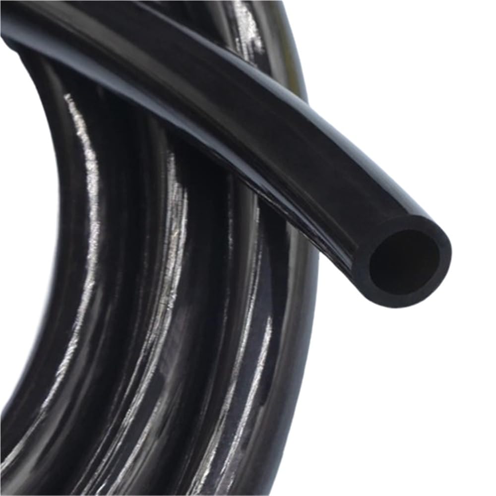 Manguera de silicona flexible, manguera de goma de silicona negra, longitud de tubo de silicona flexible de 1/5/10 metros, diámetro interior de 0,5 mm a 32 mm, tubo de refrigeración al vacío 1 unidad