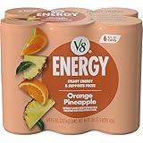 V8 Energy Orange Pineapple Energy Drink, 8 fl oz Can (6 Pack)