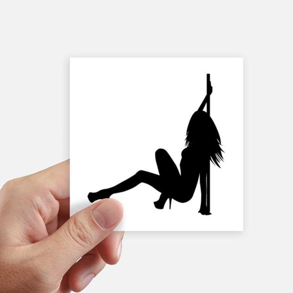 Autocollant carré danse 10cm DIYthinker stickers mur et valise lot de 8