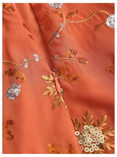 Milumia Women's Boho Floral Embroidery Sequin Mini Skirt Summer Vacation A Line Skirts4