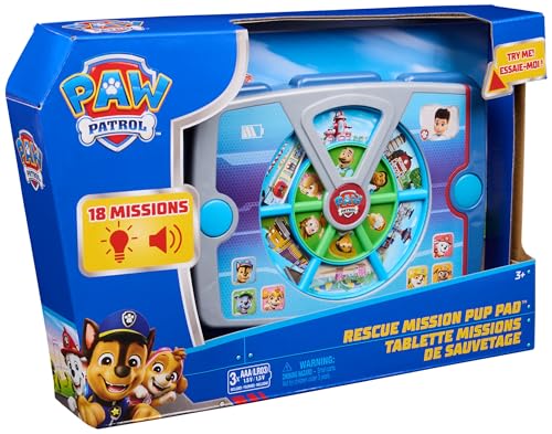 Paw Patrol Academy Rescue Mission Pup Pad, Interactive Toy with Lights, Sounds and Music, Pretend Play Kids Toys for Boys and Girls Ages 3 and Up
