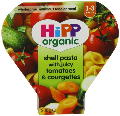 Hipp Organic Shell Pasta with Juicy Tomatoes and Courgettes Tray Meal from 12 Months 230 g (Pack of 5)