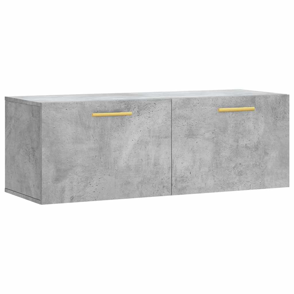 vidaXL Szafka wisząca, szarość betonu, 100x36,5x35 cm, szafka wisząca, szafka wiszaca, szafka na sciane, wisząca szafka, szafka na ścianę