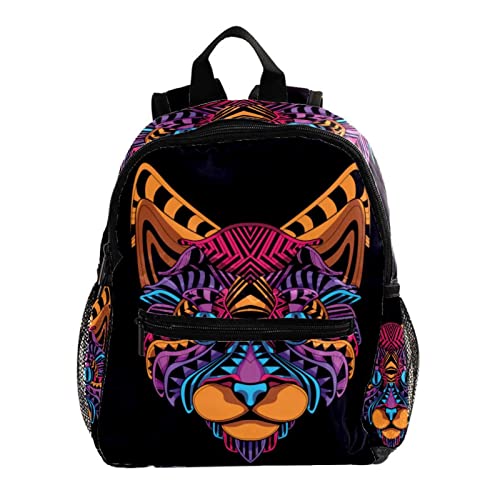 Sac à dos pour garçons et filles motif feuilles tropicales multicolore de 30,5 cm pour enfants