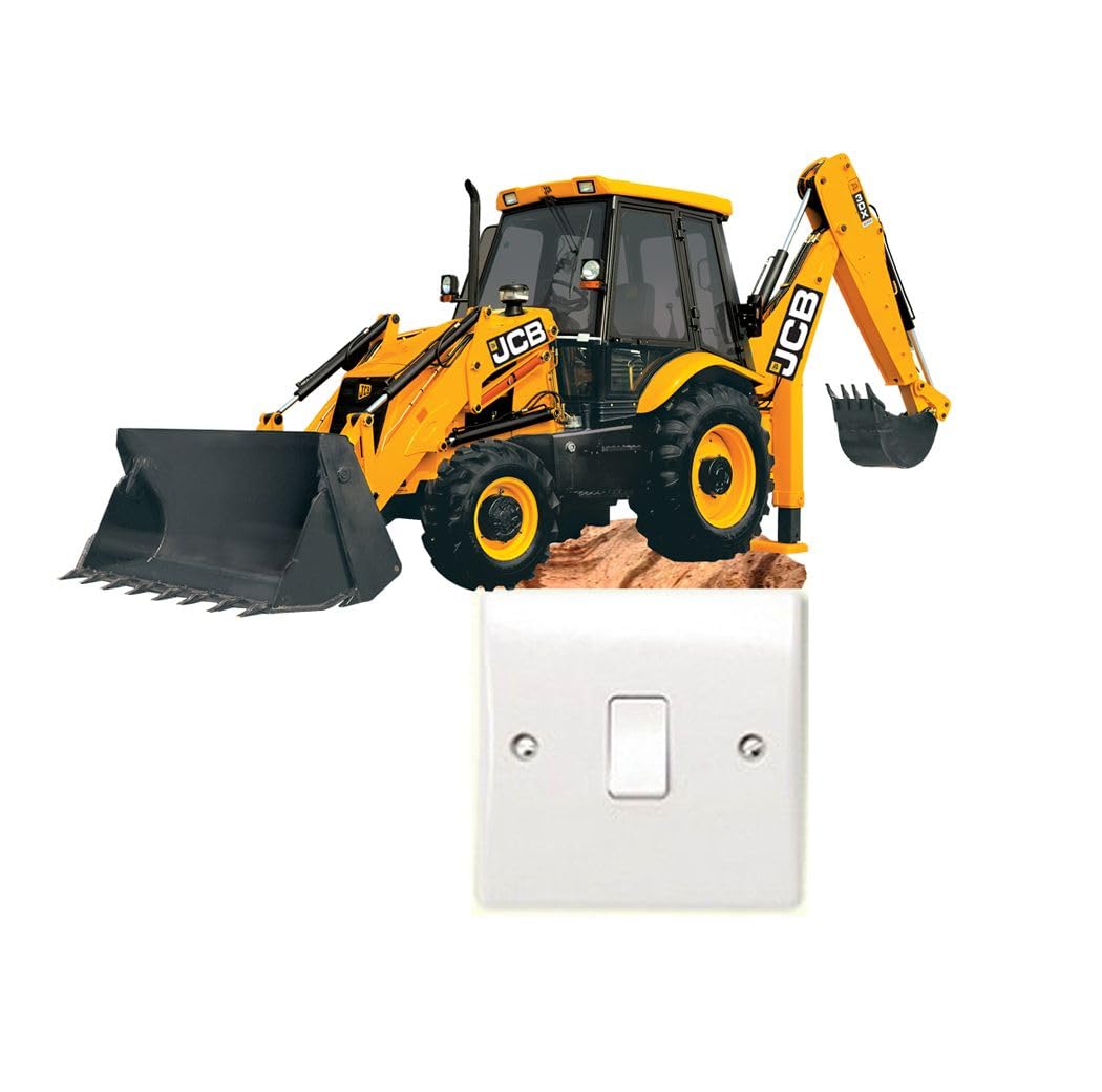 Stickers On Your Wall Light Digger Tractor Switch Wall Stickers Childrens Bedroom Perfect For Any Themed Room