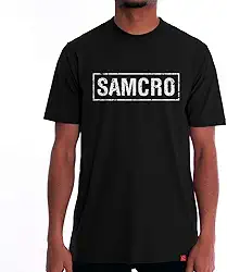 Camiseta Sons Of Anarchy Soa Samcro Frente Brasão Costas
