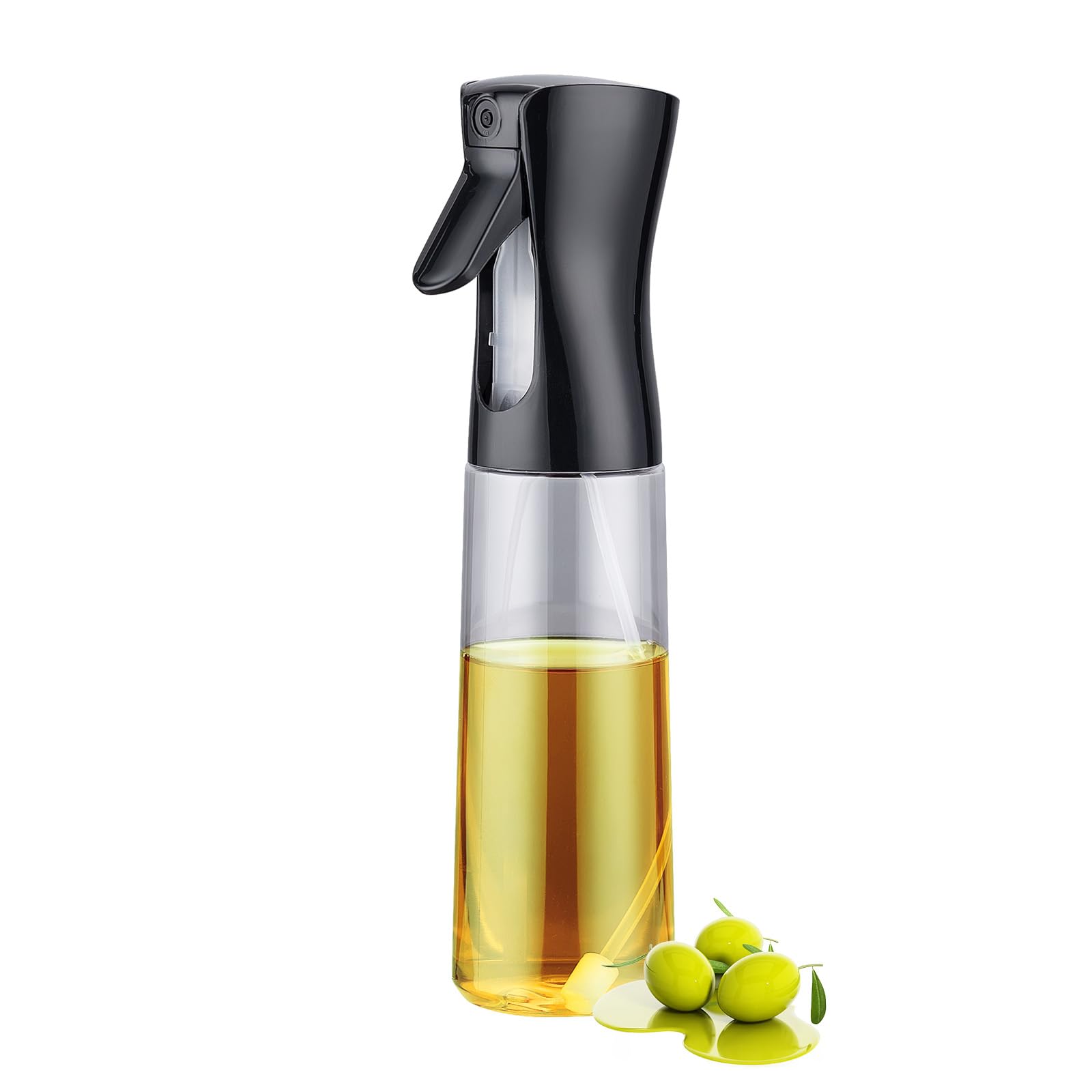 GRIFEMA Oil Sprayer 300 ml – Glass Dispenser with Precise Jet (1 g per Pulsation), Non-Drip Oil Maker for Air Fryer, Kitchen and Salad, Model GEK2002B-300