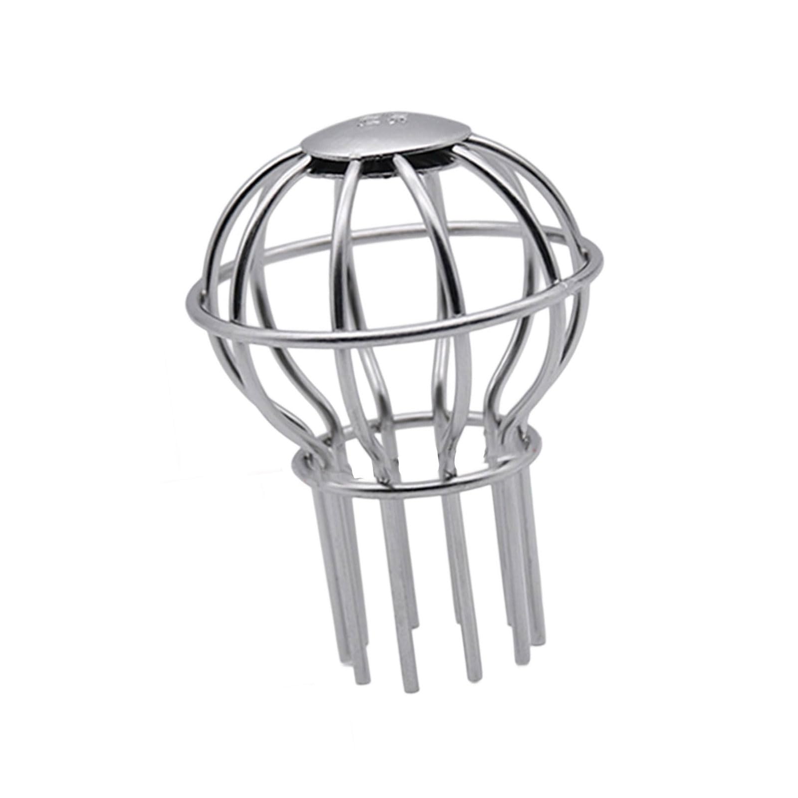 Upgraded Spherical Guards Drain Cover Steel Anti Clogging Design Drain Grate for Roof Balcony Easy Installation Upgraded Stainless Steel Spherical Cover