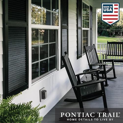 Pontiac Trail Board & Batten Shutters | 14.5"x51" - Black Cosmos/Paintable - 3
