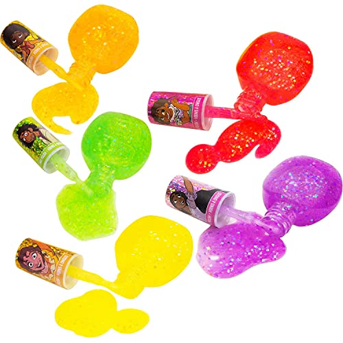 Townley Girl Disney Encanto Non-Toxic Peel-Off Glittery & Opaque Shimmery Nail Polish Set For Girls, Ages 3+ With Toe Spacer & Nail Stickers, Perfect For Parties, Sleepovers & Makeovers #TOP2