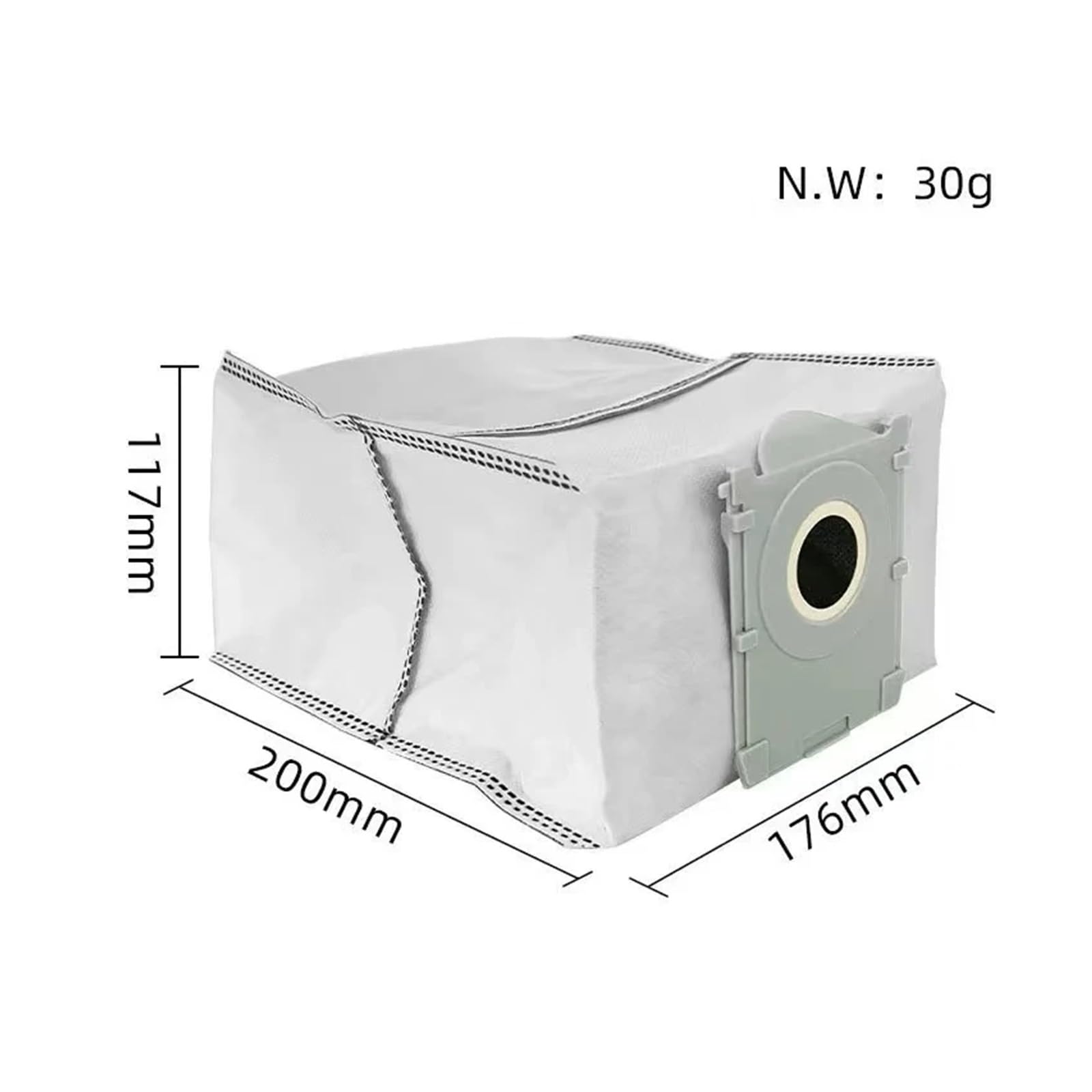 Kompatybilny z częściami zamiennymi do robota odkurzającego Ecovacs X8 Pro Omni Główne szczotki boczne Ściereczki do mopa Filtry HEPA Worki na kurz Akcesoria(Light Grey)