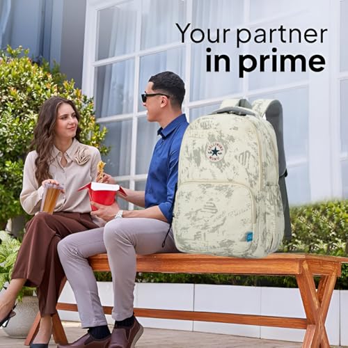 Image of Tinytot 30 Litre Japanese Korean Style School Bag Water-Resistant Laptop & Travel Backpack - Unisex Large 18 Inches Multipurpose Student Backpack for Boys & Girls, Men & Women