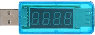 amperímetro usb, display simples de usar em turnos testador de carregador usb para fábrica (azul transparente)