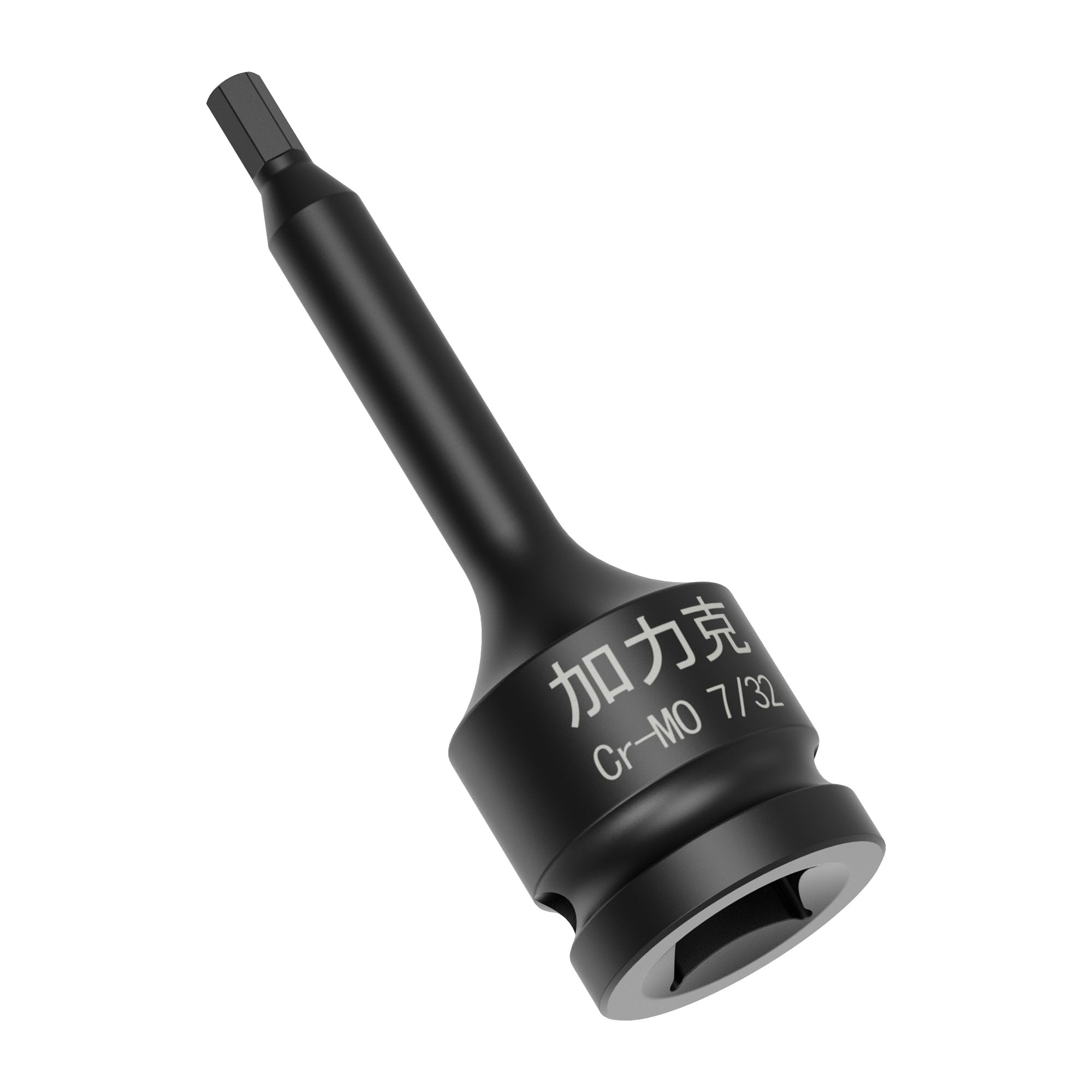 FOCMKEAS 1/2" Square Drive 7/32" Impact Hex Bit Socket, 78mm(3.07") Length, Hex Driver, Impact Grade, One-Piece Construction, 1/2" Drive Allen Bit