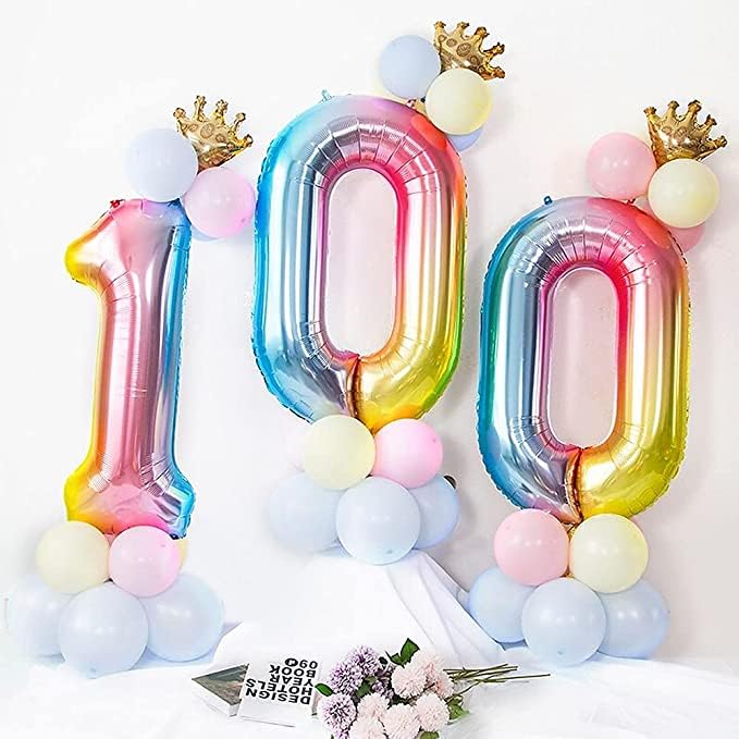 Silberner Ballon '4' Für 4. Geburtstag – 101 Cm Groß, Fliegt Mit Helium, Für Partydeko