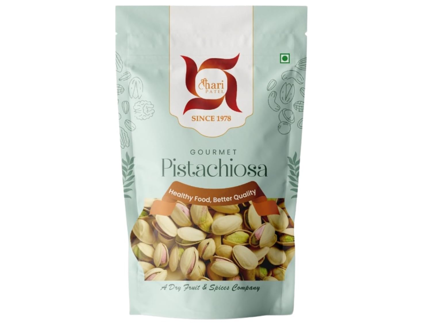 SHREE HARI PATEL Premium Hygienically Packed Roasted & Salted Inshell Pistachios 100gms Pista Tasty & Healthy Rich In Protein Phosphorus, & Dietary Fiber Crunchy & Delicious Gluten Free Snack
