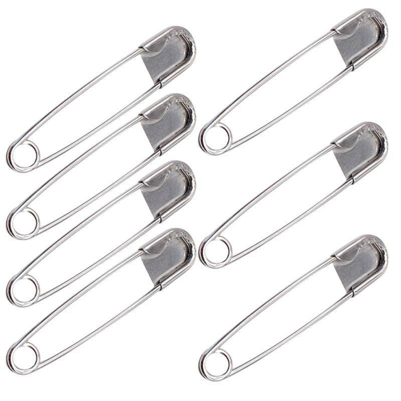 Sicherheitsnadeln, Sicherheitsnadeln, groß, 12,7 cm, zusätzliche Nadeln, Edelstahlverschluss for Schals, Decken, Röcke, Kilts, Strickstoffe, Bastelarbeiten, Stück