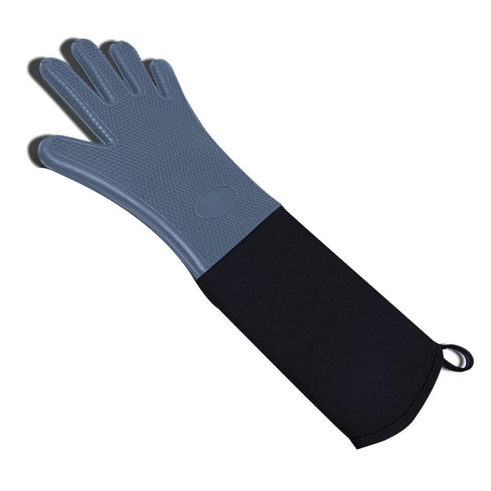 Gants de Cuisine résistants à la Chaleur, Gants de Cuisine, Gants de Cuisson, Gants de Barbecue Longs, Gants de Four antidérapants