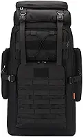 Mochila Tática Militar 80L – Impermeável, Super Resistente, Sistema Molle, Grande Capacidade para Camping, Viagem, Trilha e Sobrevivência